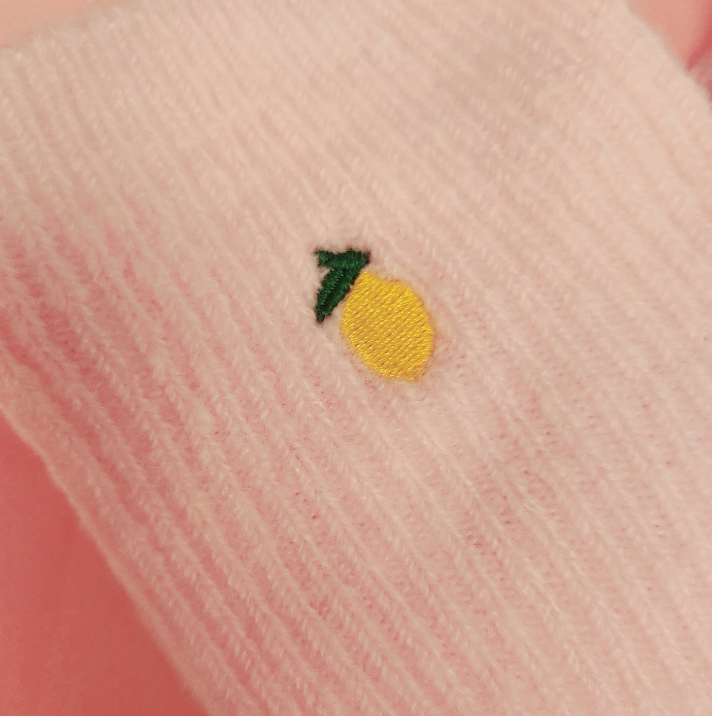 Sokker Rosa med sitron logo