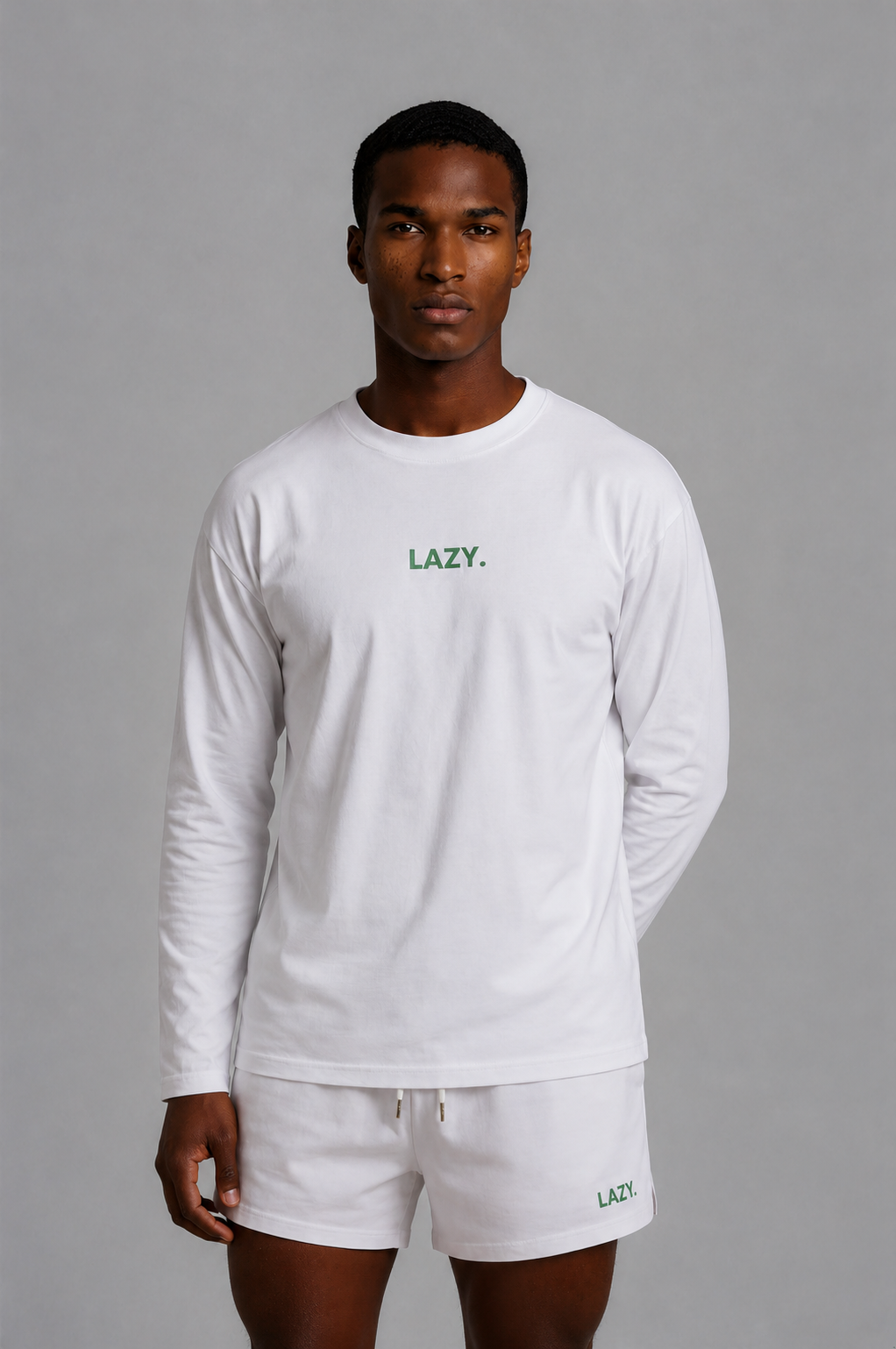 LAZY. white