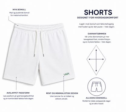 LAZY. white
