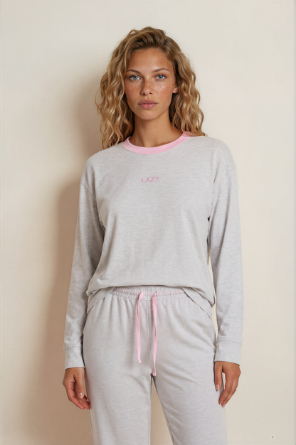 LAZY. grey