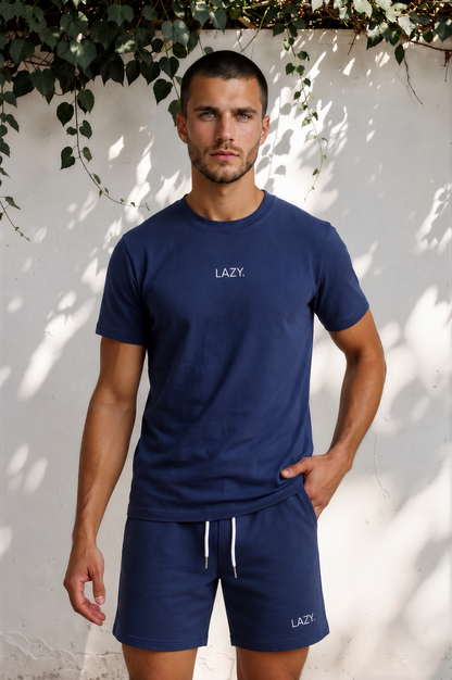 LAZY. blue