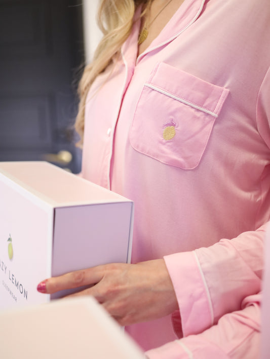 Rosa Bambus Pysjamas