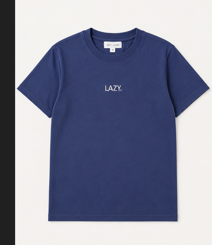 LAZY. blue