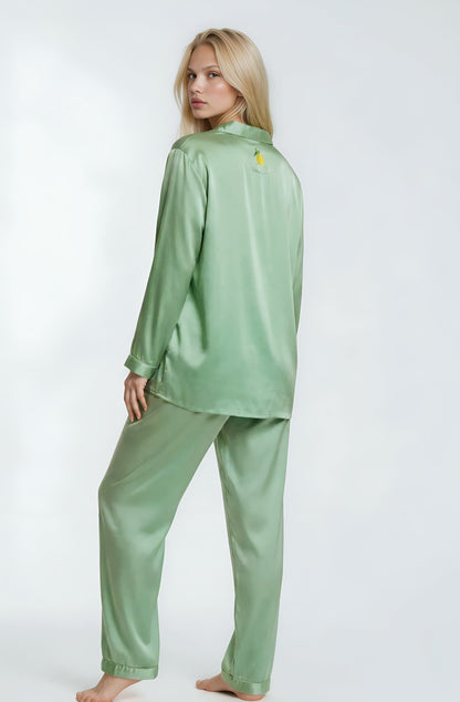 Grønn Pysjamas Silke - Limited edition